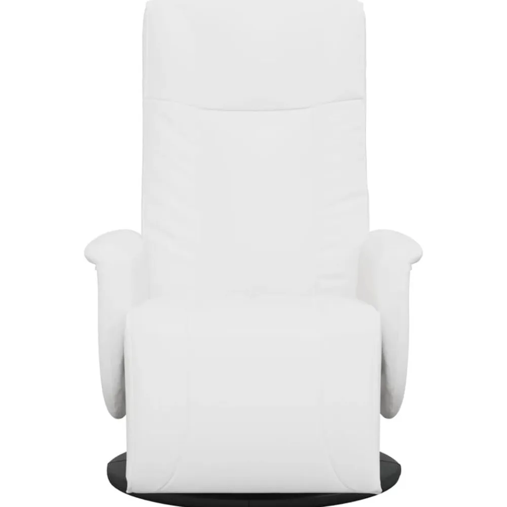 vidaXL Sillas-Sillón reclinable con reposapiés cuero sintético