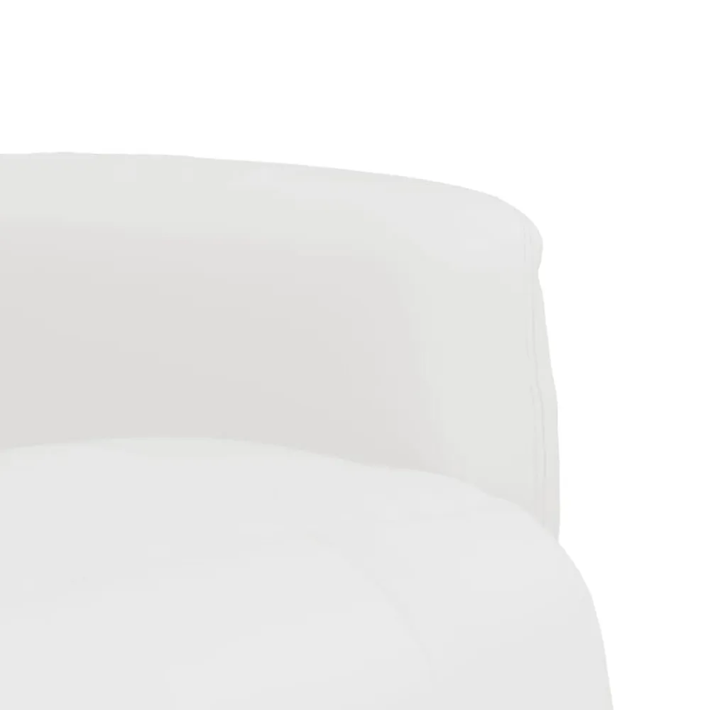vidaXL Sillas-Sillón reclinable con reposapiés cuero sintético
