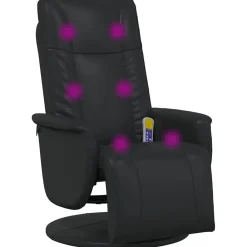 vidaXL Sillas-Sillón reclinable con masaje giratorio 71 x 90 x 105 cm