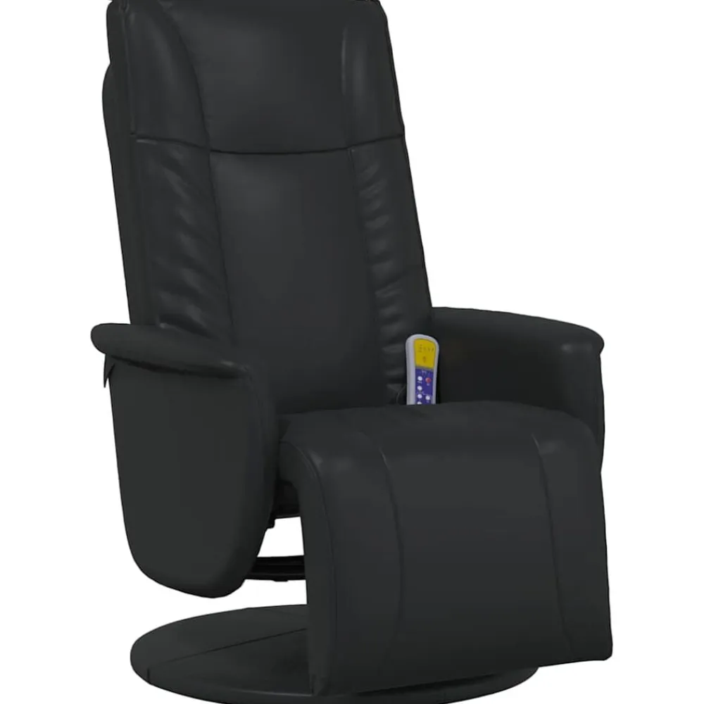 vidaXL Sillas-Sillón reclinable con masaje giratorio 71 x 90 x 105 cm