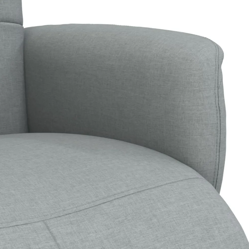 vidaXL Sillas-Sillón reclinable con reposapiés tela