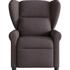 vidaXL Sillón reclinable de tela marrón oscuro Marr&oacute;n oscuro Hot
