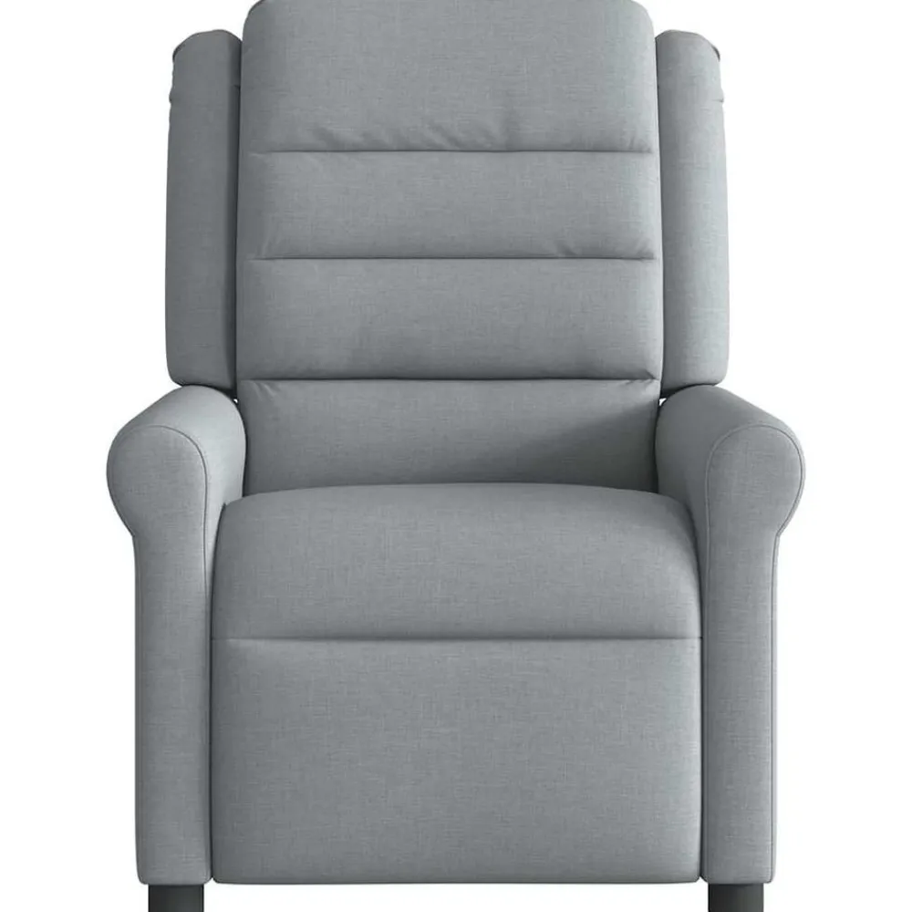 vidaXL Sillas-Sillón reclinable de masaje de tela
