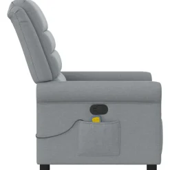 vidaXL Sillas-Sillón reclinable de masaje de tela