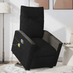 vidaXL Sillas-Sillón reclinable de masaje elevable tela