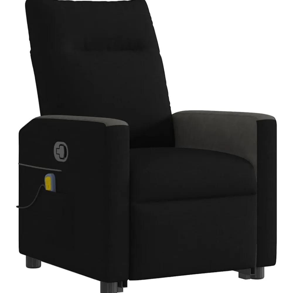 vidaXL Sillas-Sillón reclinable de masaje elevable tela