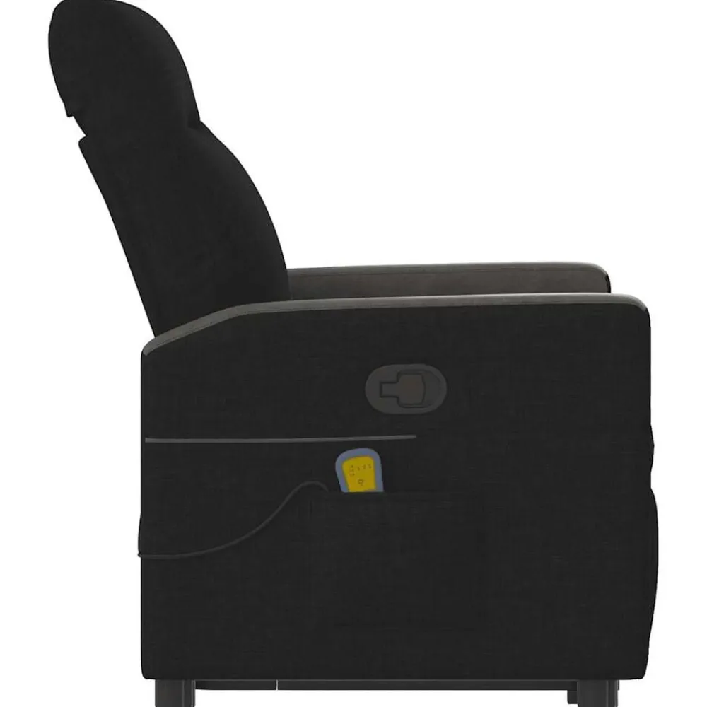 vidaXL Sillas-Sillón reclinable de masaje elevable tela
