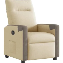 vidaXL Sillas-Sillón reclinable de tela
