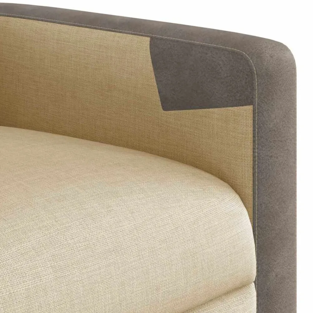 vidaXL Sillas-Sillón reclinable de tela