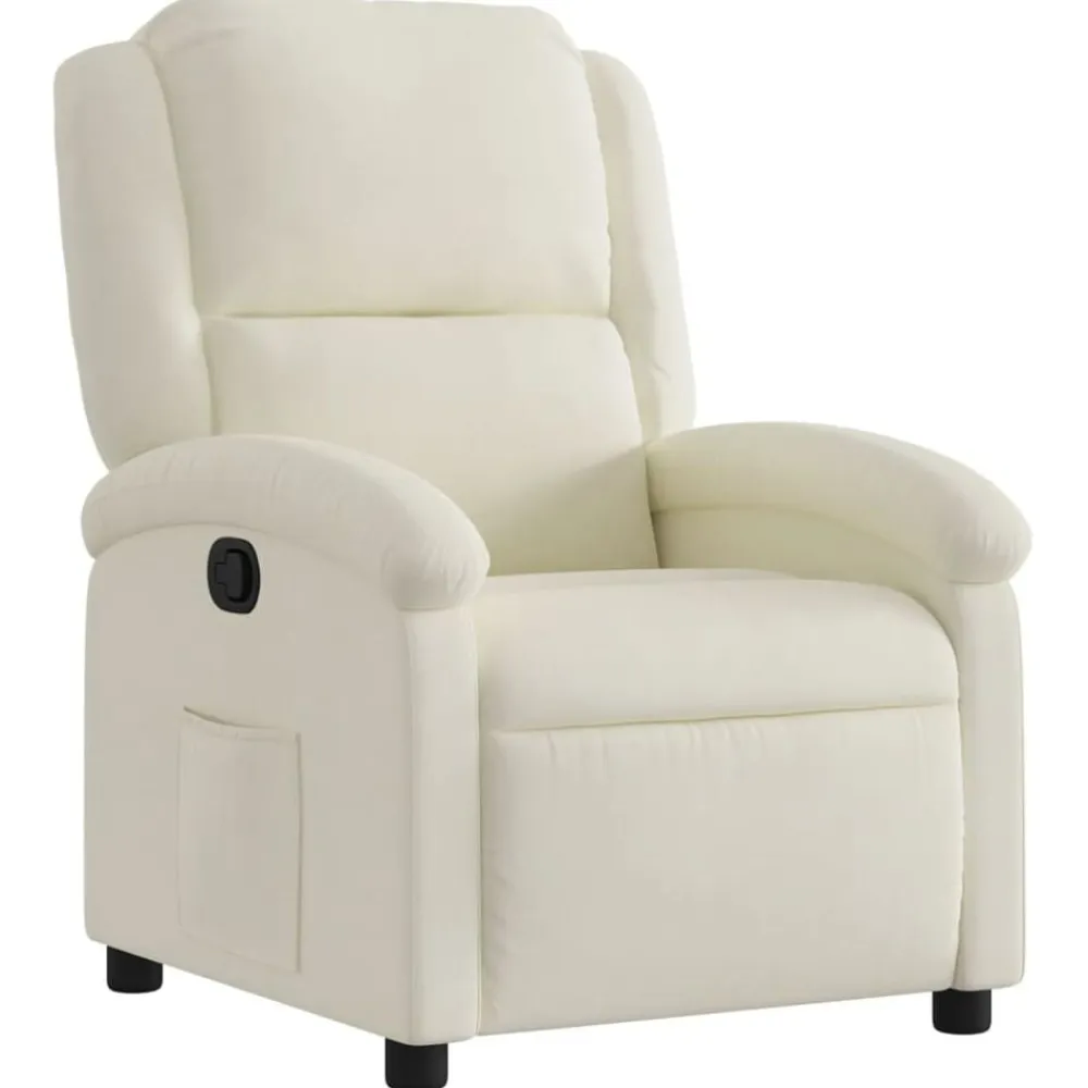 vidaXL Sillas-Sillón reclinable de terciopelo color