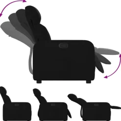 vidaXL Sillas-Sillón reclinable de tela