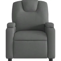 vidaXL Sillón reclinable de tela Gris oscuro Online