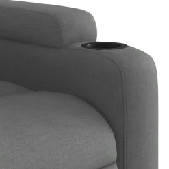 vidaXL Sillón reclinable de tela Gris oscuro Online