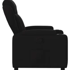 vidaXL Sillón reclinable de tela Negro
