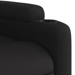 vidaXL Sillón reclinable de tela Negro