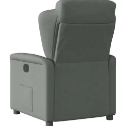 vidaXL Sillón reclinable de tela Gris oscuro Online