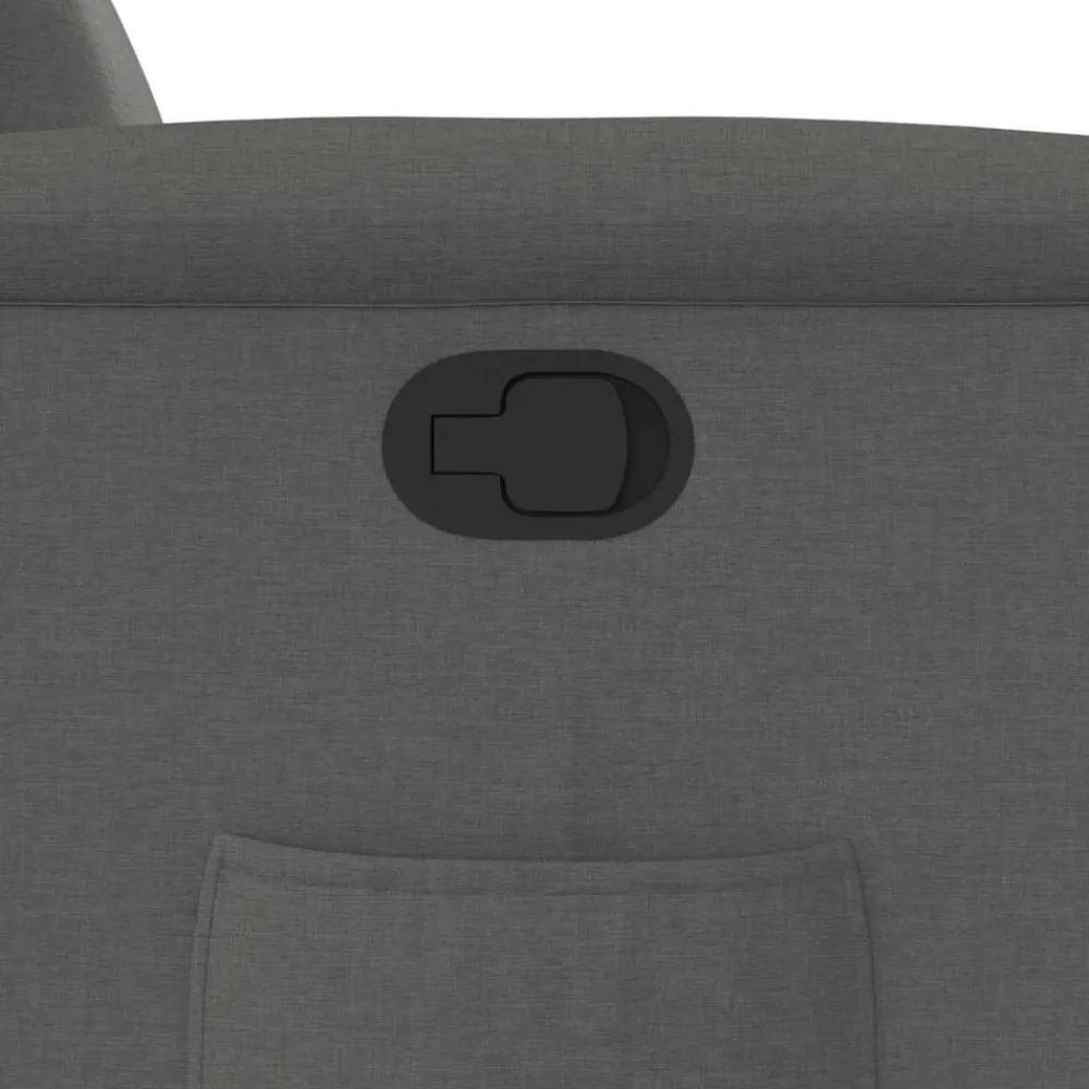 vidaXL Sillón reclinable de tela Gris oscuro Online