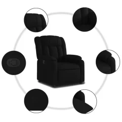 vidaXL Sillas-Sillón reclinable de tela