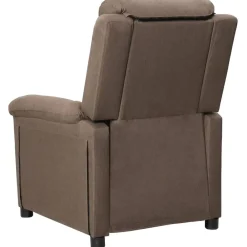 vidaXL Sillón reclinable de tela gris taupe Taupé Clearance
