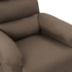 vidaXL Sillón reclinable de tela gris taupe Taupé Clearance