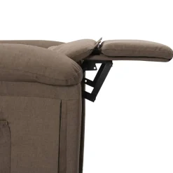 vidaXL Sillón reclinable de tela gris taupe Taupé Clearance