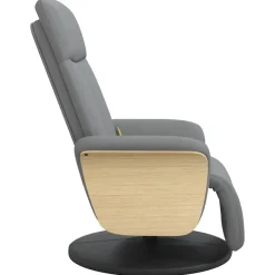 vidaXL Sillas-Sillón reclinable de masaje con reposapiés tela