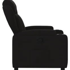 vidaXL Sillón reclinable de tela negra Negro Online