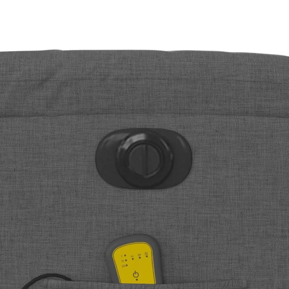 vidaXL Sillas-Sillón reclinable de masaje eléctrico tela