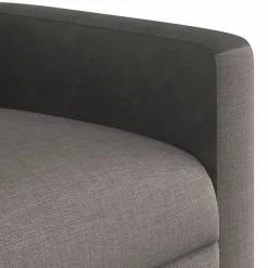 vidaXL Sillas-Sillón reclinable de masaje eléctrico tela gris taupe