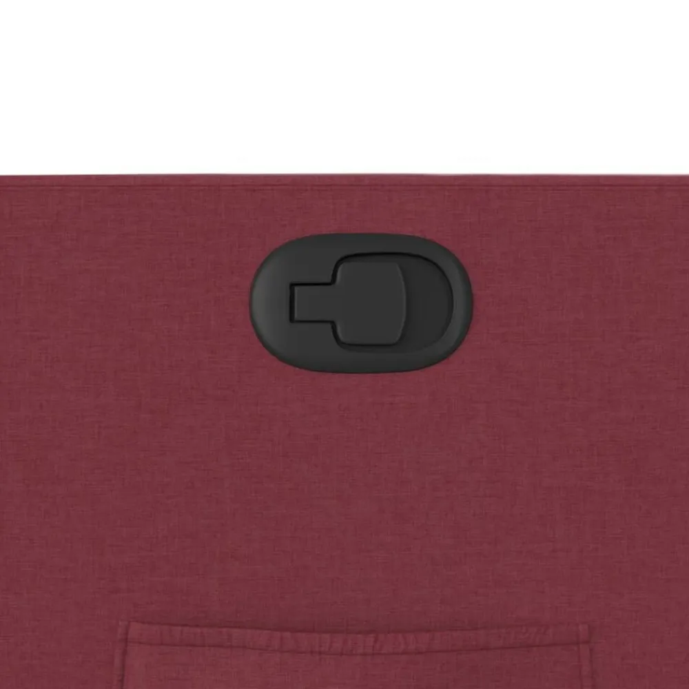 vidaXL Sillón reclinable de tela rojo tinto Rojo vino tinto Discount