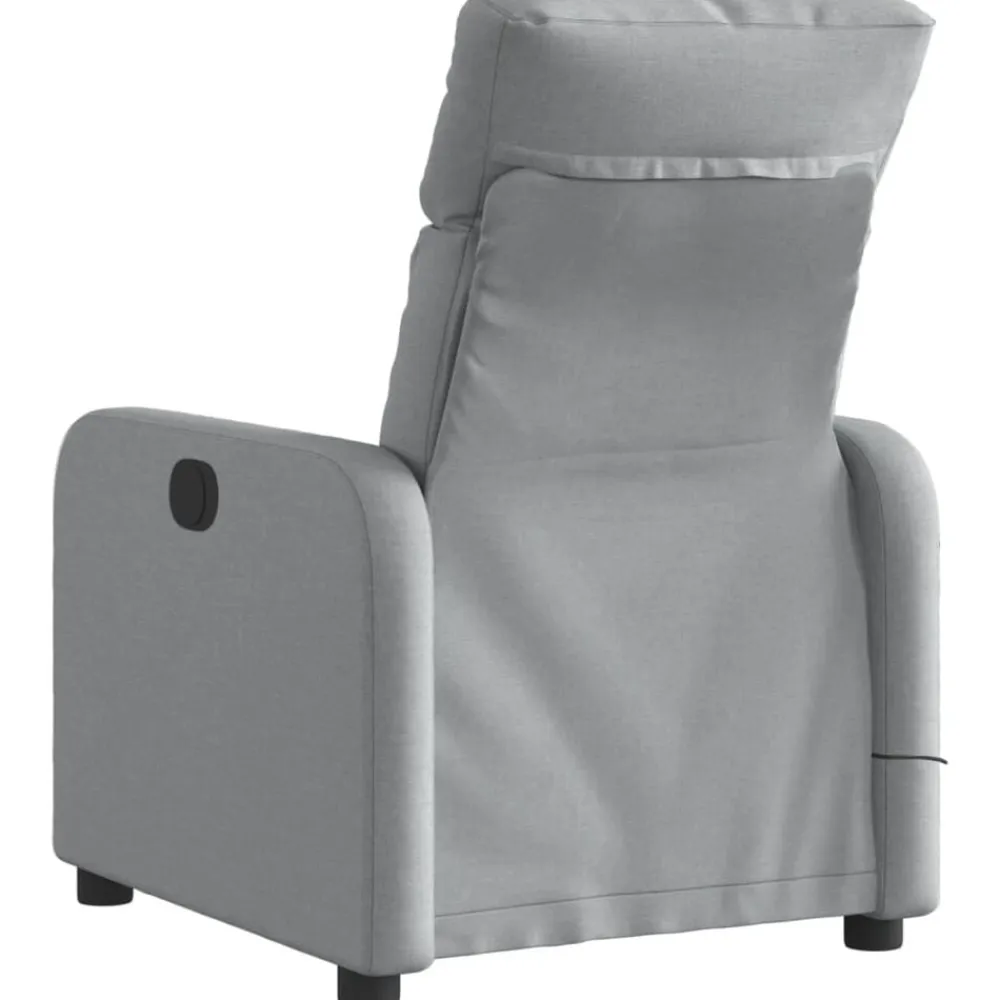 vidaXL Sillas-Sillón reclinable de masaje eléctrico tela
