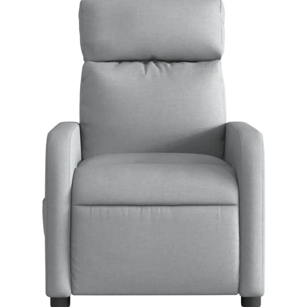 vidaXL Sillas-Sillón reclinable de masaje eléctrico tela