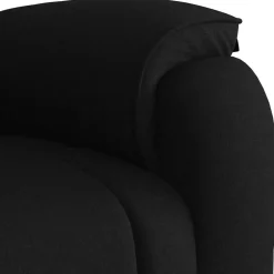 vidaXL Sillón reclinable de masaje de tela Negro New