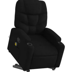 vidaXL Sillas-Sillón reclinable de masaje elevable tela