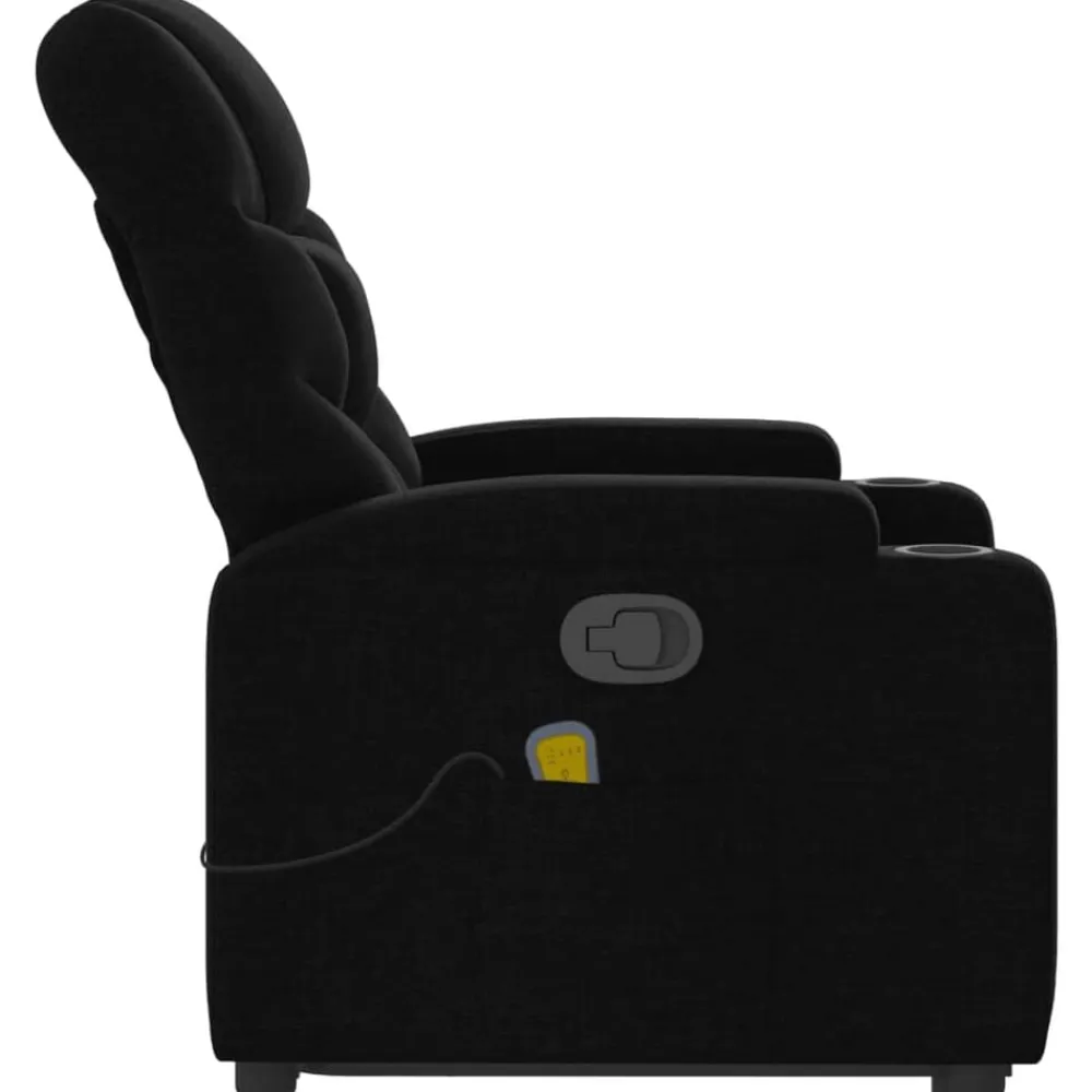 vidaXL Sillas-Sillón reclinable de masaje elevable tela