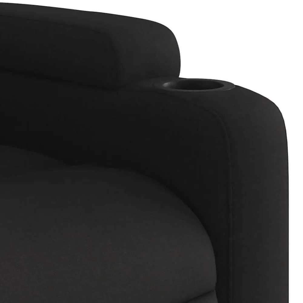 vidaXL Sillas-Sillón reclinable de masaje de tela
