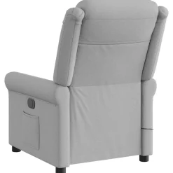 vidaXL Sillas-Sillón reclinable de masaje eléctrico tela