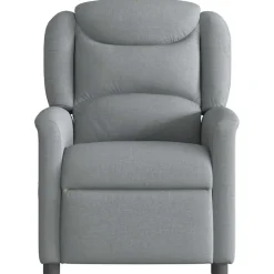 vidaXL Sillón reclinable de tela Gris claro