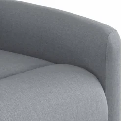 vidaXL Sillón reclinable de tela Gris claro