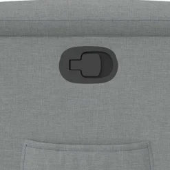 vidaXL Sillón reclinable de tela Gris claro