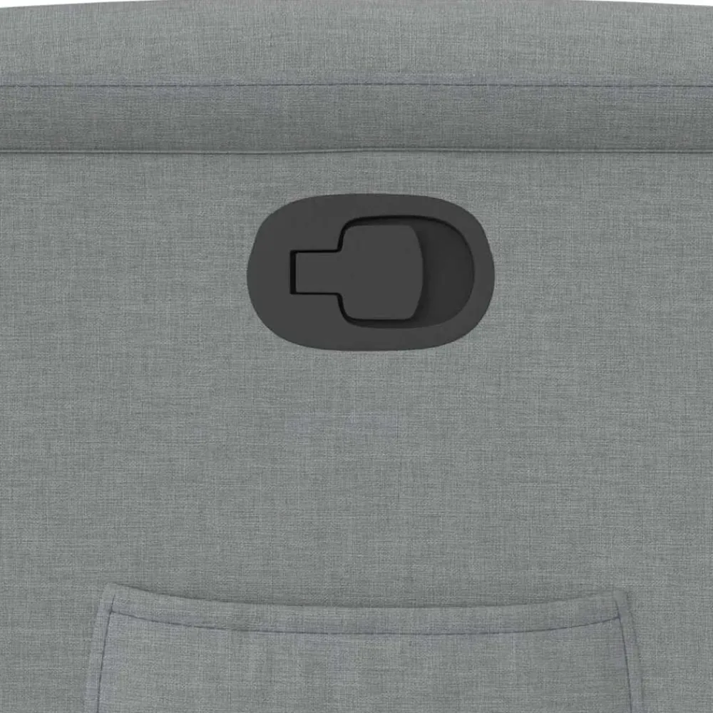 vidaXL Sillón reclinable de tela Gris claro