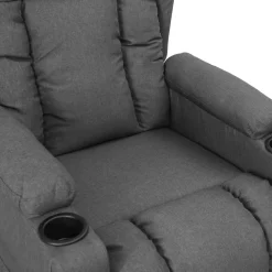 vidaXL Sillón reclinable de tela Gris claro Online
