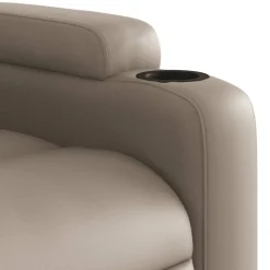 vidaXL Sillas-Sillón reclinable de masaje eléctrico cuero sintético