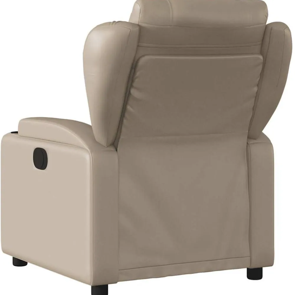 vidaXL Sillas-Sillón reclinable de masaje eléctrico cuero sintético