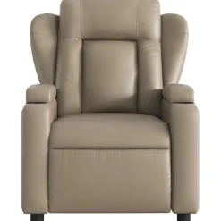 vidaXL Sillas-Sillón reclinable de masaje eléctrico cuero sintético