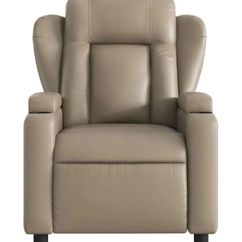 vidaXL Sillas-Sillón reclinable de masaje eléctrico cuero sintético
