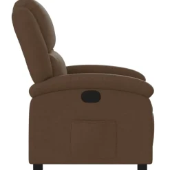 vidaXL Sillón reclinable de tela marrón Marrón Sale