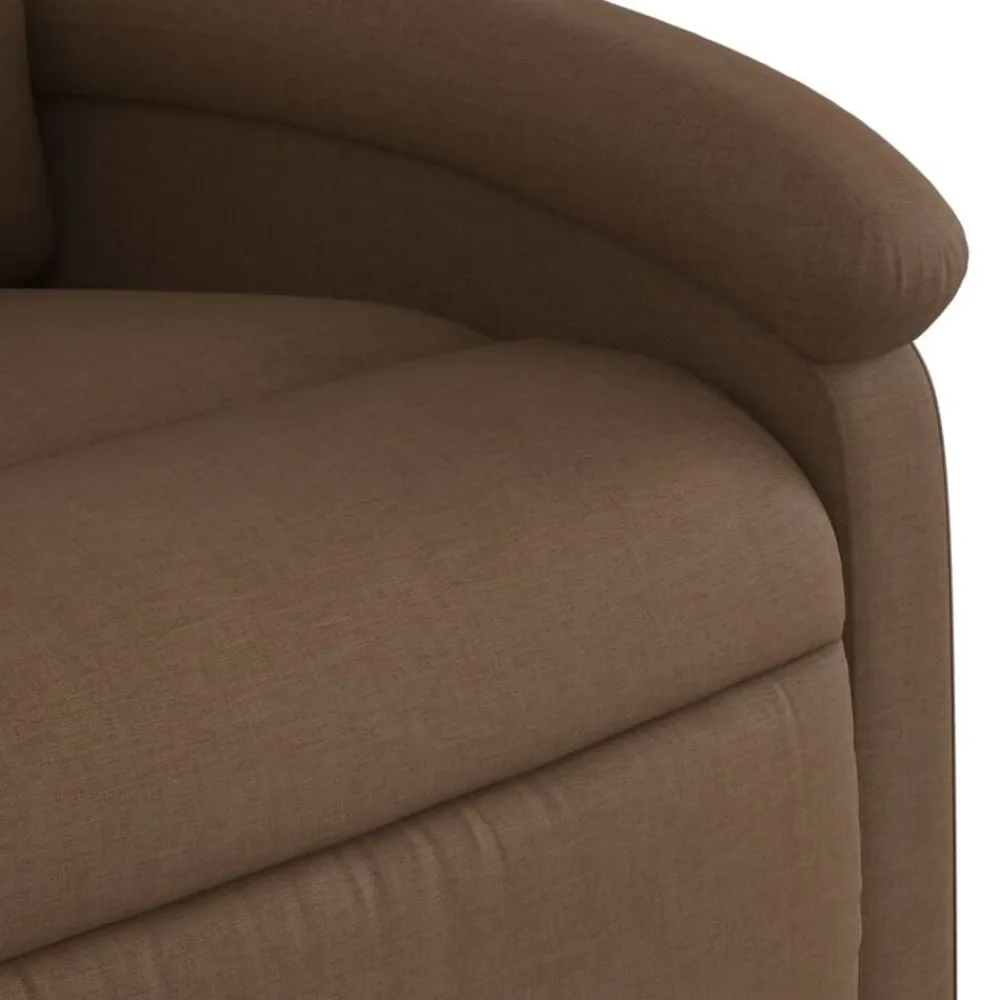vidaXL Sillón reclinable de tela marrón Marrón Sale
