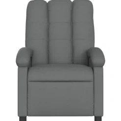 vidaXL Sillas-Sillón reclinable de masaje eléctrico tela