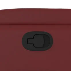 vidaXL Sillas-Sillón reclinable de cuero sintético rojo tinto